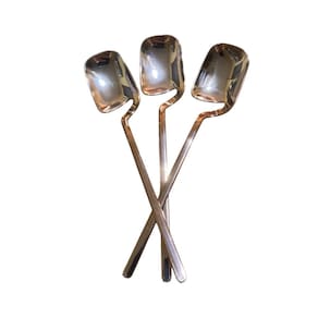 Colheres Sobremesa Vazada Rose Descartável 14Cm- Kit 6 Un
