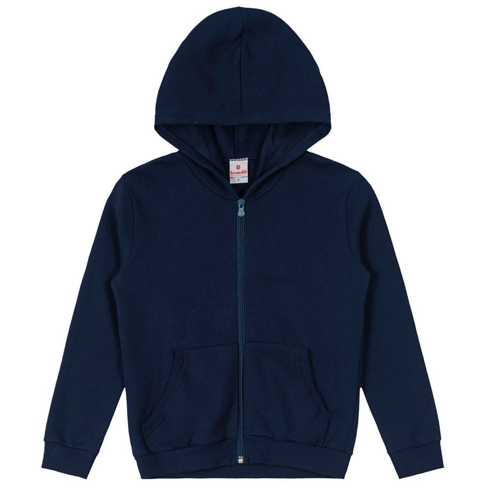 Jaqueta infantil menino em moletom Brandili Azul