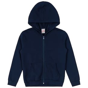 Jaqueta infantil menino em moletom Brandili Azul
