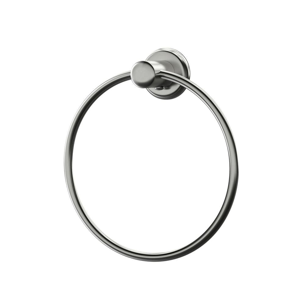 Porta Toalha Argola Inox Turim Banheiro Cinza