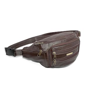 Pochete Masculina De Couro Extra Grande Espaçosa Resistente