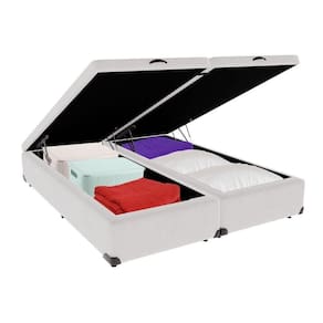 Cama Box Baú Queen 158x198 Branco