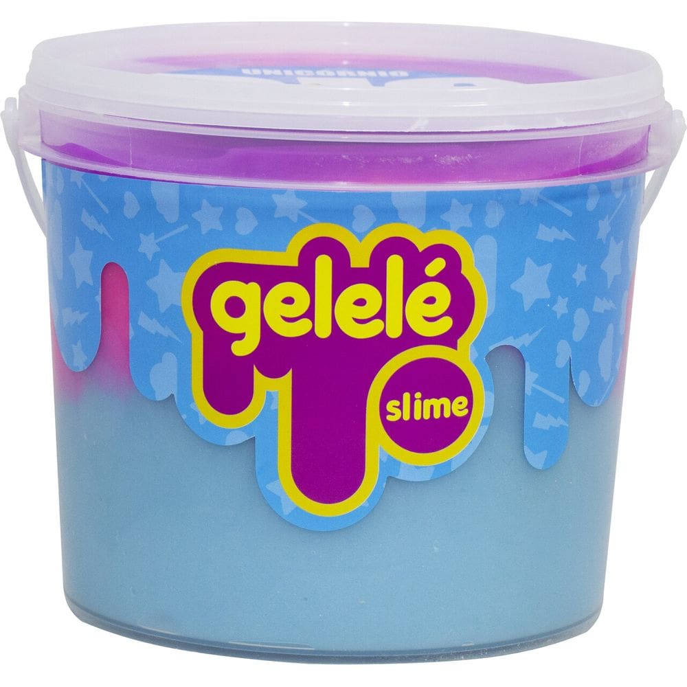 Slime Gelele Big Slime Balde Unicornio 1,5kg