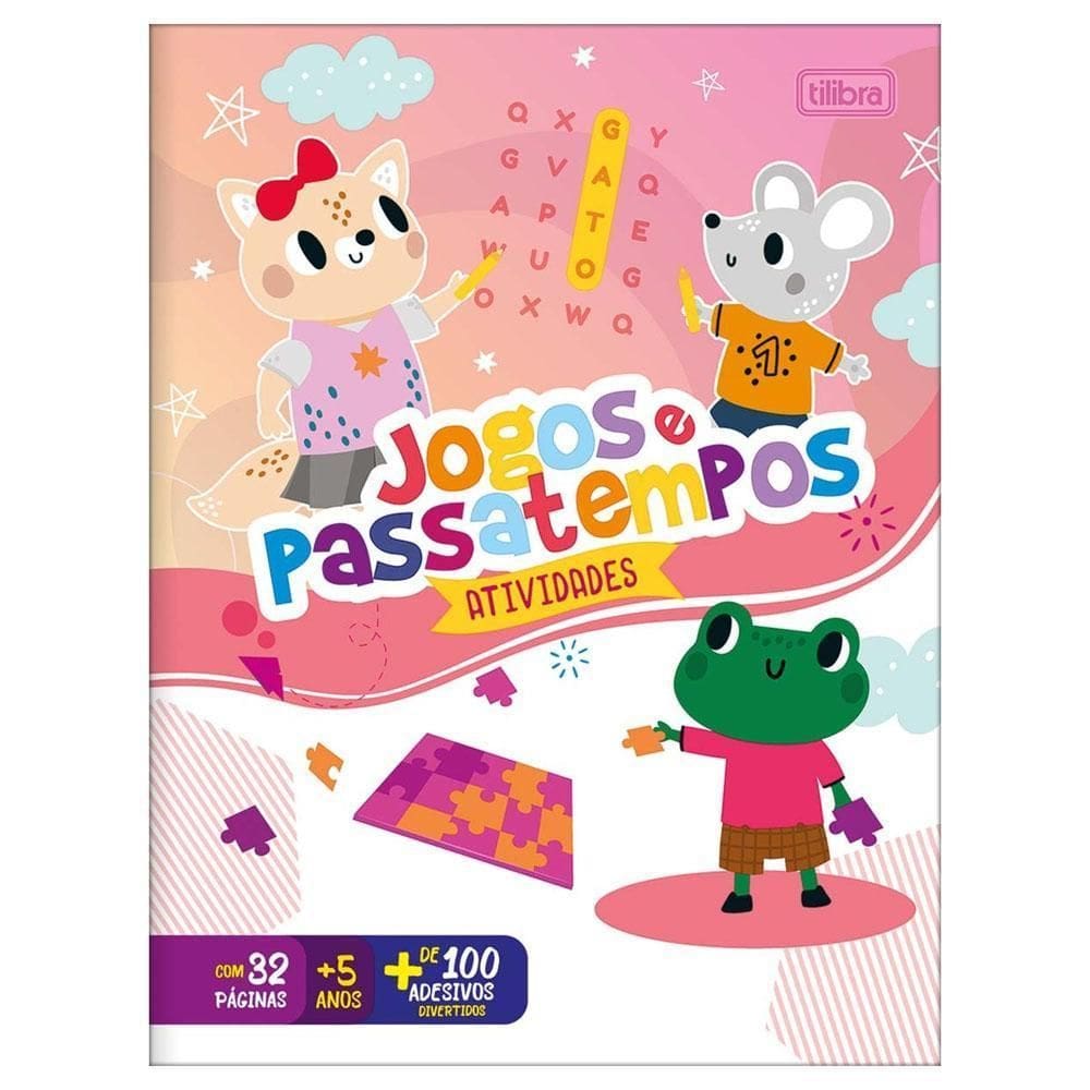 Cartilha De Atividades Jogos E Passatempos 16 Folhas Tilibra