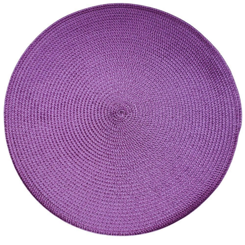 Kit 4 Sousplats Yoi Púrpura Metálico 38cmx38cm roxo