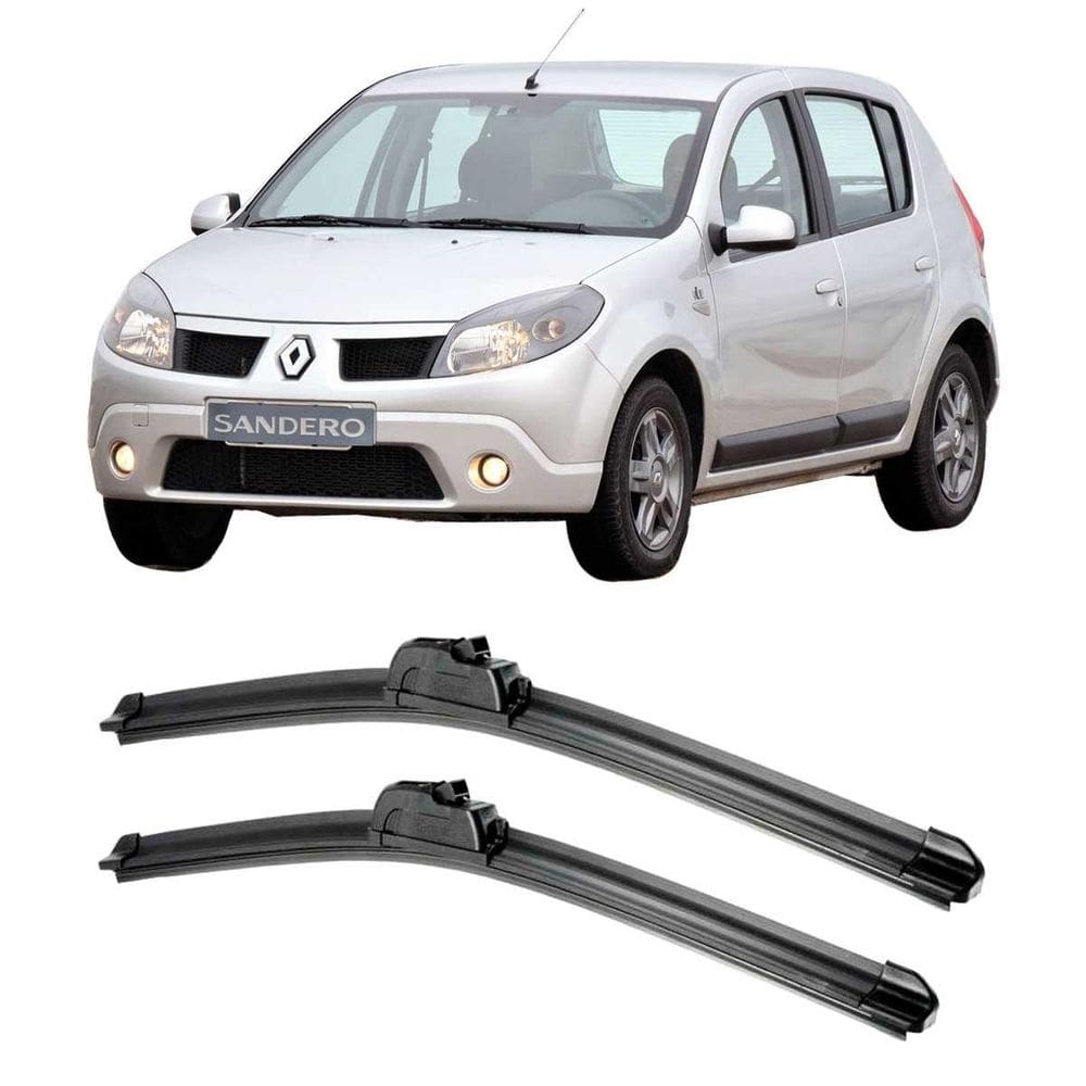 Par Palheta Limpador Frontal Sandero 2008 A 2014 Todos
