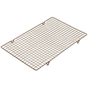 Grade Resfriamento Retangular Antiaderente Terracota 40 Cm