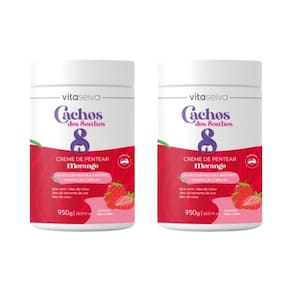 Creme Para Pentear Vita Seiva 950G Morango - Kit Com 2Un