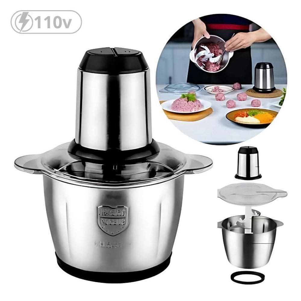 Multiprocessador Triturador 2L Inox 110V Carne, Frutas E