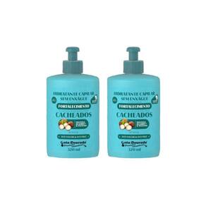 Creme Pentear Gota Dourada Fort Cach 320Ml - Kit Com 2Un