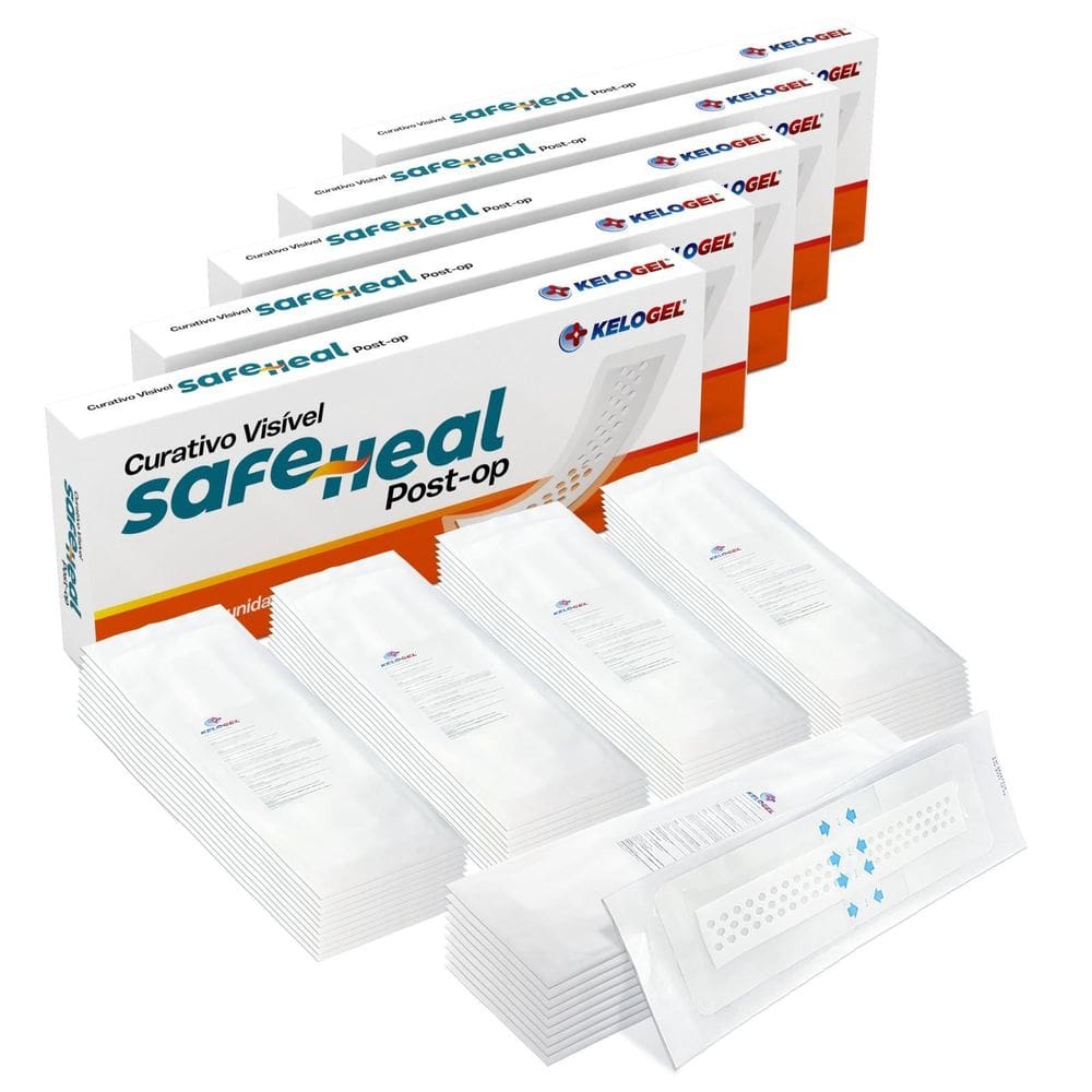 Curativo Visível Safe Heal Post-Op 10X30  5X25  50Un Kelogel