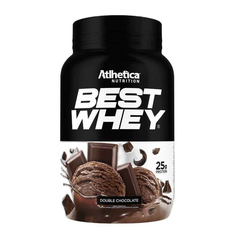 Best Whey Proteina Isolado Double Chocolate 900G - Atlhetica