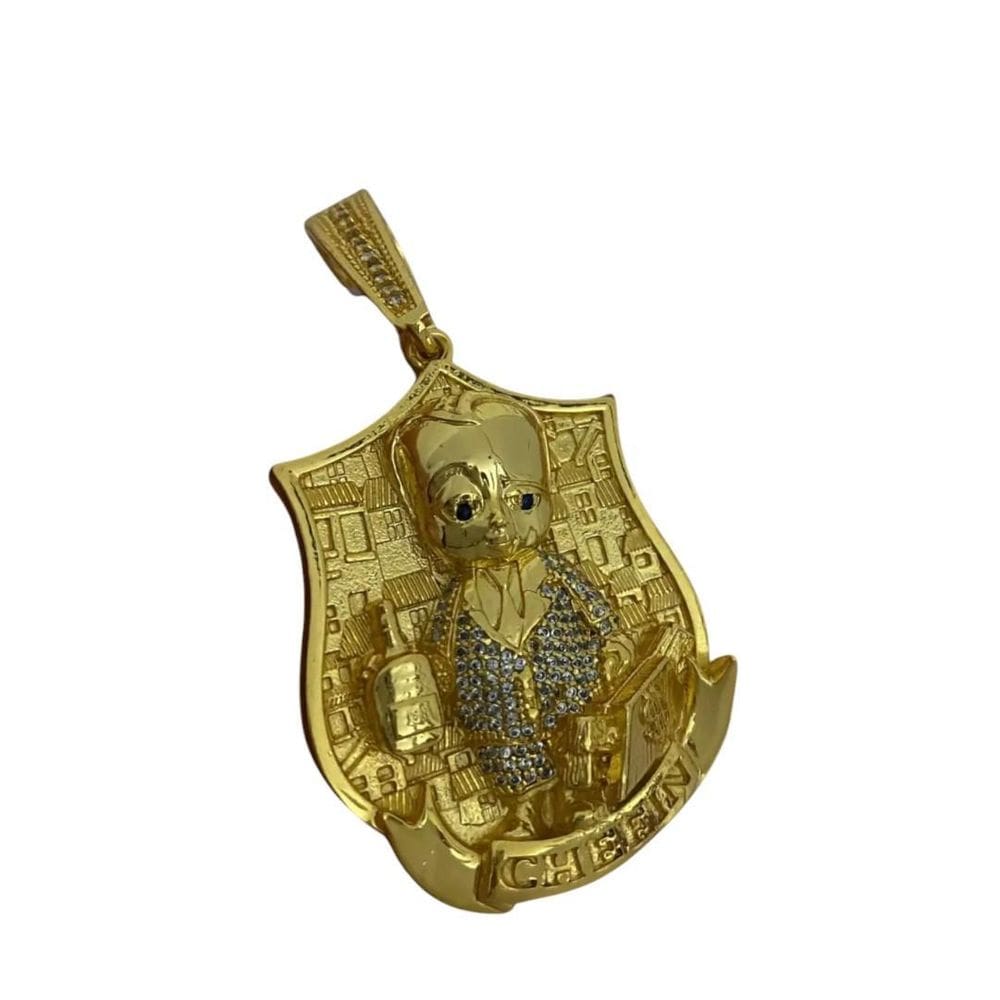 Pingente Chefinho Cravejado - Banhado A Ouro 18K