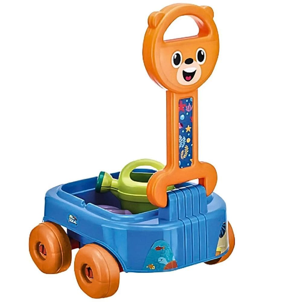 Carrinho De Puxar Urso De Praia Azul 5034 - Guilliver