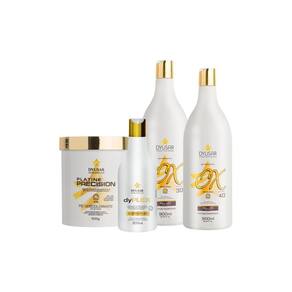 Kit Coloração Profissional Pó Descolorante Com 2 Ox E Plex