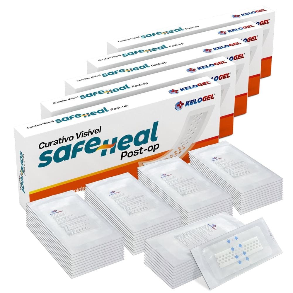 Curativo Visível Safe Heal Post-Op 10X20  5X15  50Un Kelogel