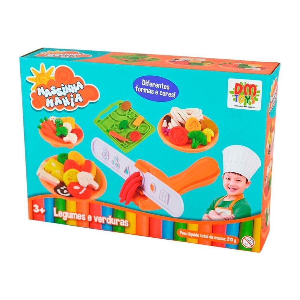 Kit Massinha De Modelar Mania Legumes E Verduras Comidas
