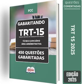 Caderno Trt 15 2025 Técnico Judiciário Área Administrativa
