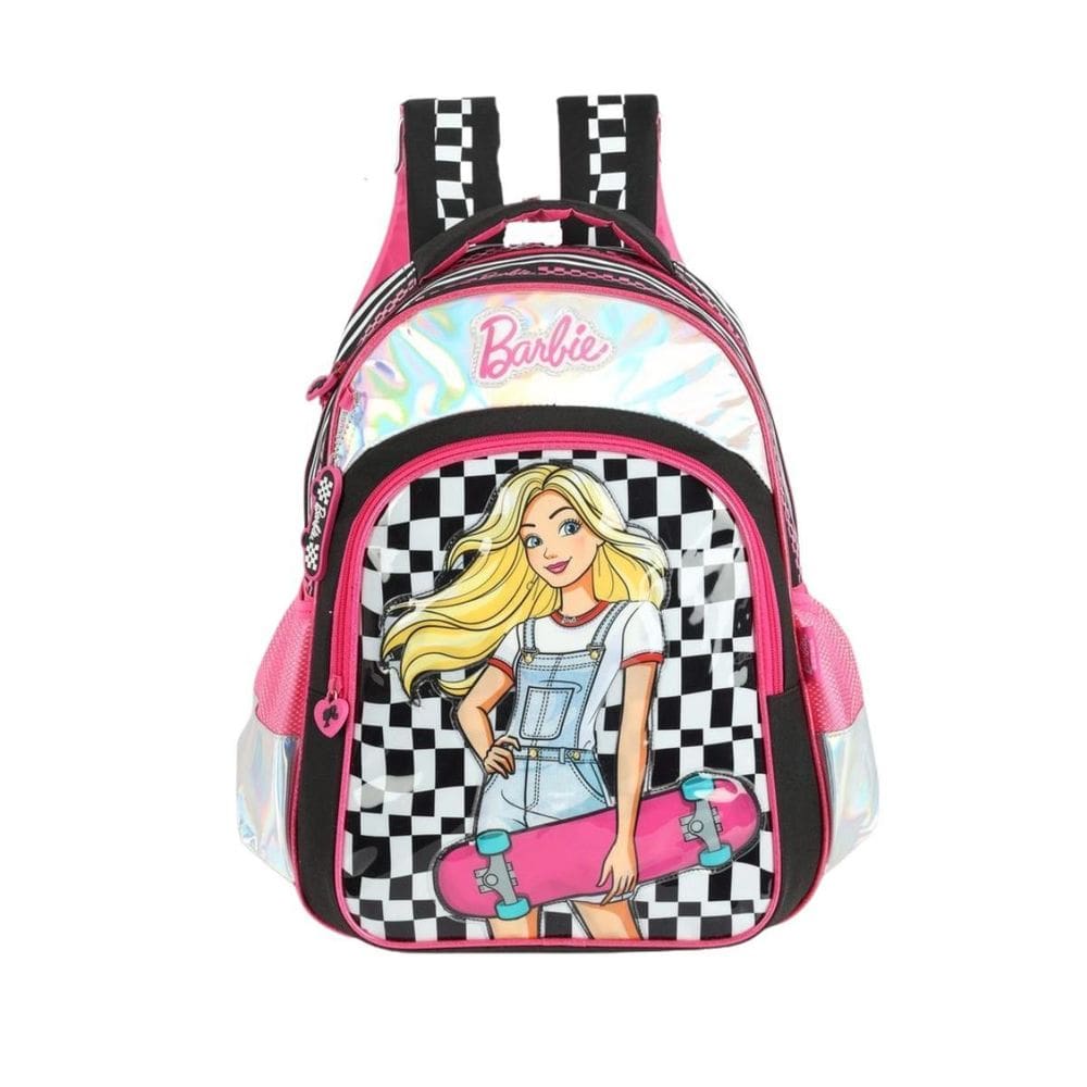 Mochila De Costas Preta Barbie Luxcel