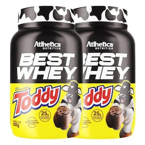 Kit 2 Best Whey Isolado Hidrolisado Toddy 900G - Atlhetica