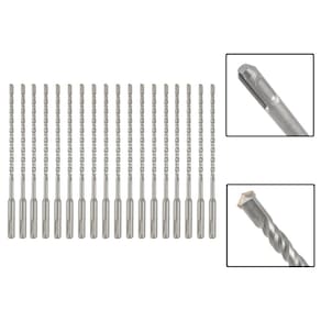 Jogo 18 Brocas Sds Plus 6X310 Mm Aço Carbono Tungstênio