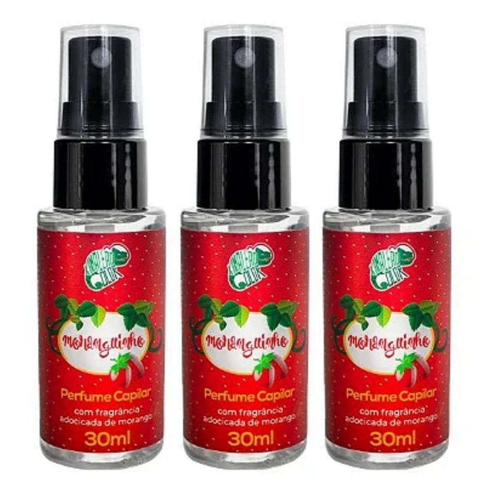 Kit Com 3 Perfume Capilar Moranguinho 30Ml