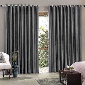 Cortina Sala / Quarto Duplex Lisa 4,2M X 2,5M Bella Janela