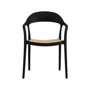Cadeira para Cozinha com Braço Lia Preto/Caramelo