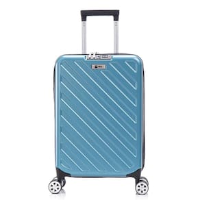 Mala De Viagem Compacta Rodas 360º Cadeado Azul Claro Ntk