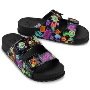 Chinelo Zaxy Slide Divertidamente Feminino - Preto