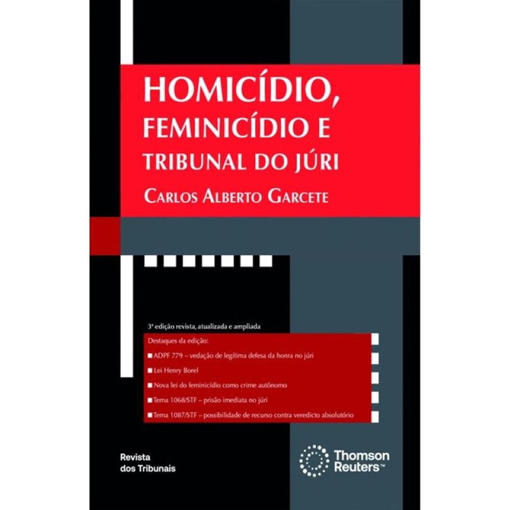 Homicídio, Feminicídio E Tribunal Do Júri - 2024