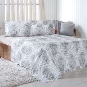 Jogo de Cama Queen 4 Pçs 150 Fios Super Macio 100% Algodão