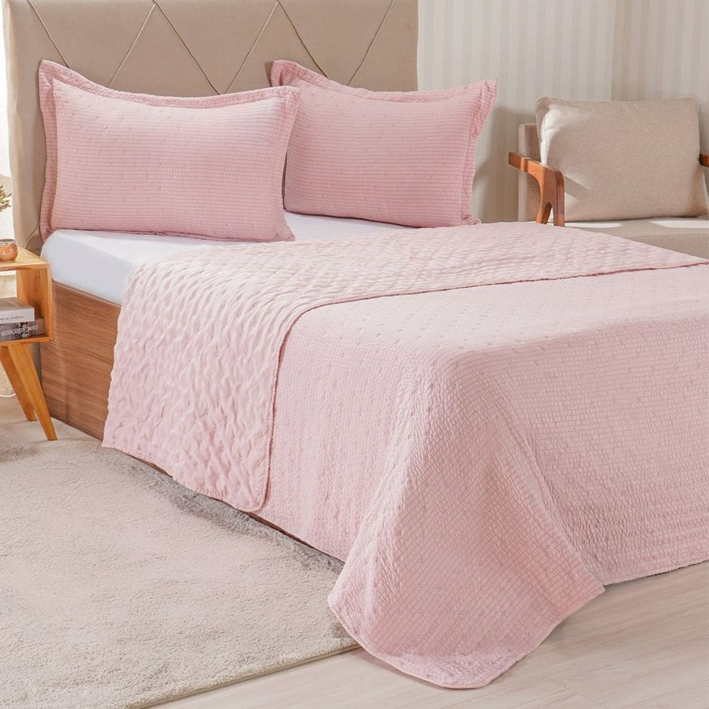 Kit Colcha King Santorini New  260x280cm