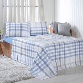 Jogo de Cama Queen 4 Pçs 150 Fios Super Macio 100% Algodão