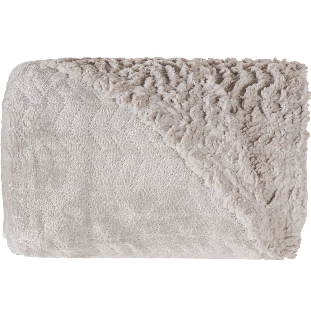 Cobertor King Sherpa Toque Pele de Carneiro Dupla Face 240x260cm