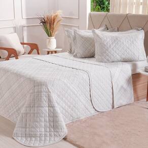 Kit Colcha Solteiro 200 Fios Estampada 160x240cm