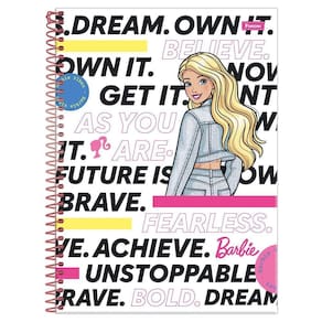 Caderno Univ 1 Matéria 80Fls Barbie As You Are Foroni