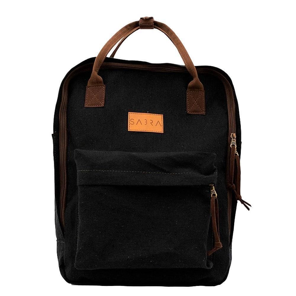 Mini Mochila 16 Quadrada Urban Preta Sabra