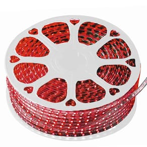 Rolo Fita Luz Led 100 Metros Vermelho Dupla Face Gesso Sanca Comercio Casa