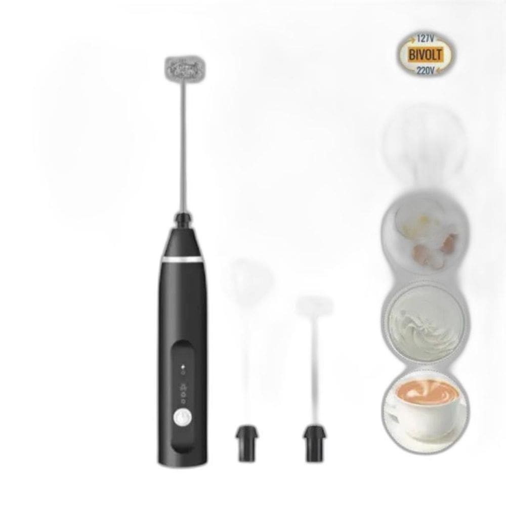 Batedor Misturador Mixer Portátil Elétrico Bebidas Leite