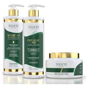Kit Completo Escova Progressiva Redutor De Volume Organicpro