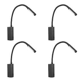 Kit 4 Arandela Cabeceira Leitura Led Articulada 3W 3000K