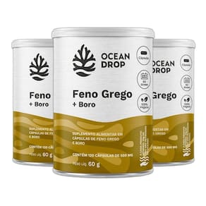 Combo 3X Feno Boro Saponinas 120 Caps - Ocean Drop