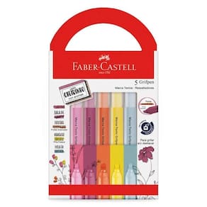 Caneta Marca Texto Grifpen 5Und Com Cheiro Faber-Castell
