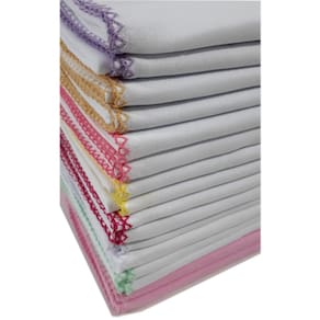 Cueiro Flanelado Liso Gigante Com Crochê 80X80Cm Rosa