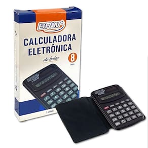 Calculadora Eletrônica De Bolso Pequena 8 Dígitos Brw