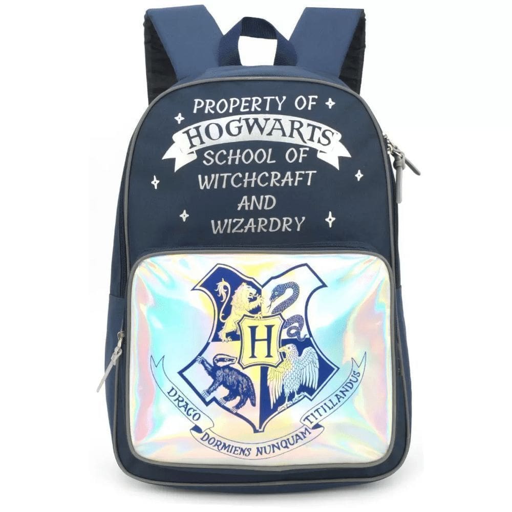 Mochila Luxcel Harry Potter Azul Holográfico