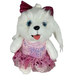 Pelúcia Cachorrinho Com Som E Movimentos Rosa - Castela