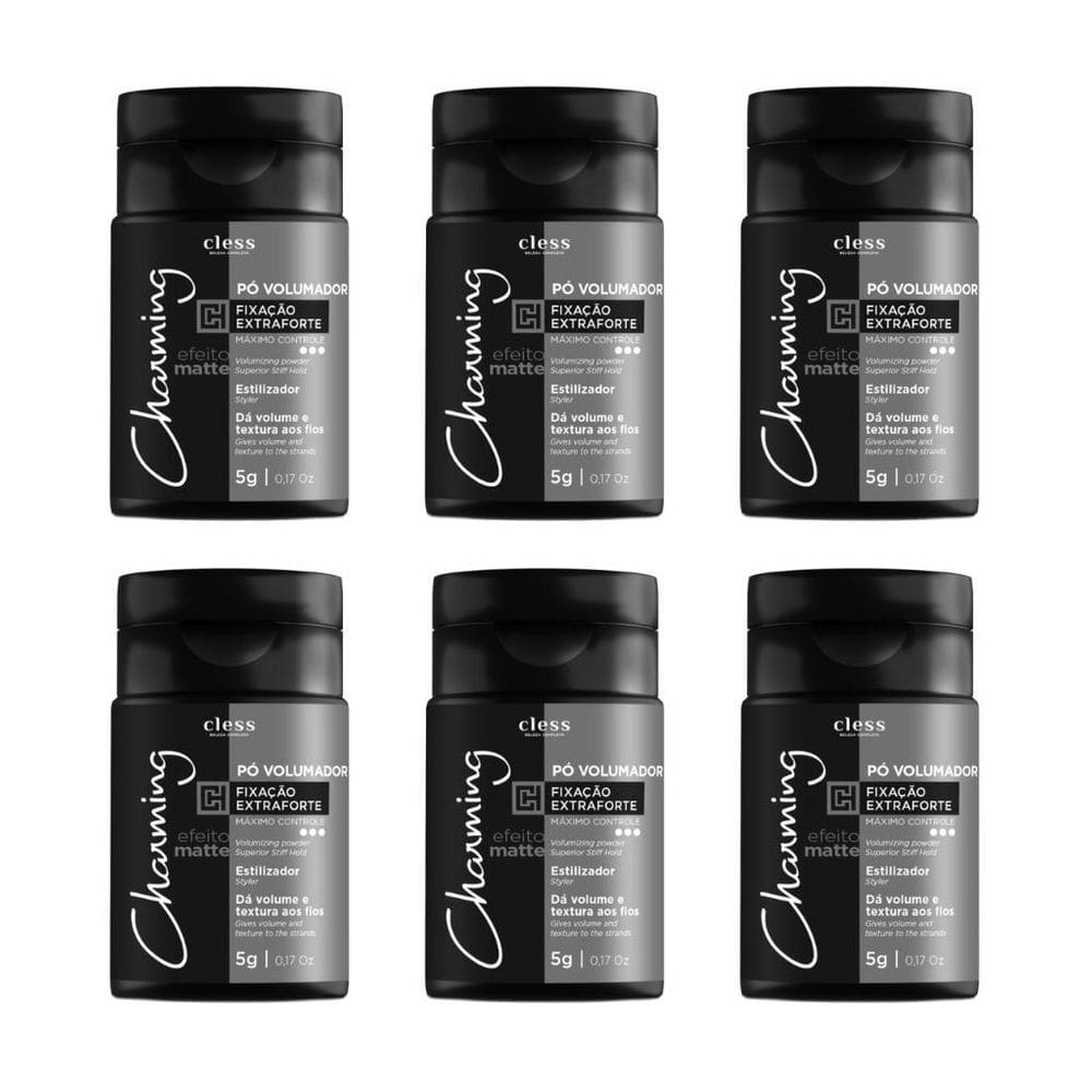 Po Volumador Charming 5G Extra Forte - Kit Com 6Un