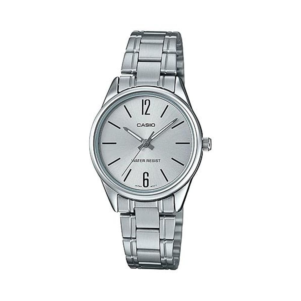 Relógio Feminino Casio Pequeno Analógico Prata